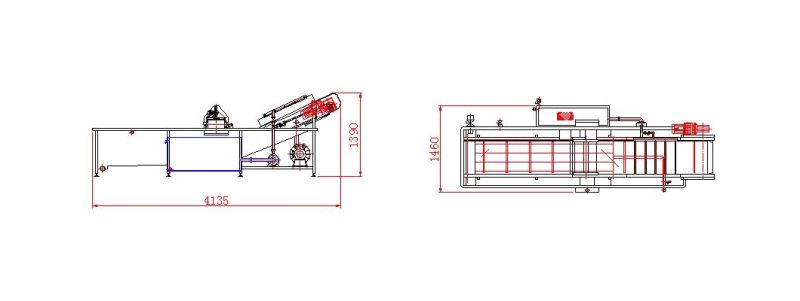 1000kg Industrial Vegetable and Fruit Bubble Washing Machine Washer