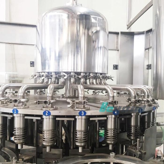 Best Quality 4-in-1 Monoblock Rotary Juice with Pulp Bottling Machinery