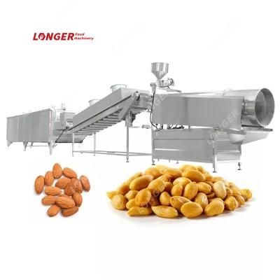 Full Automatic Gas Electric Conveyor Belt Nut Roasting Line