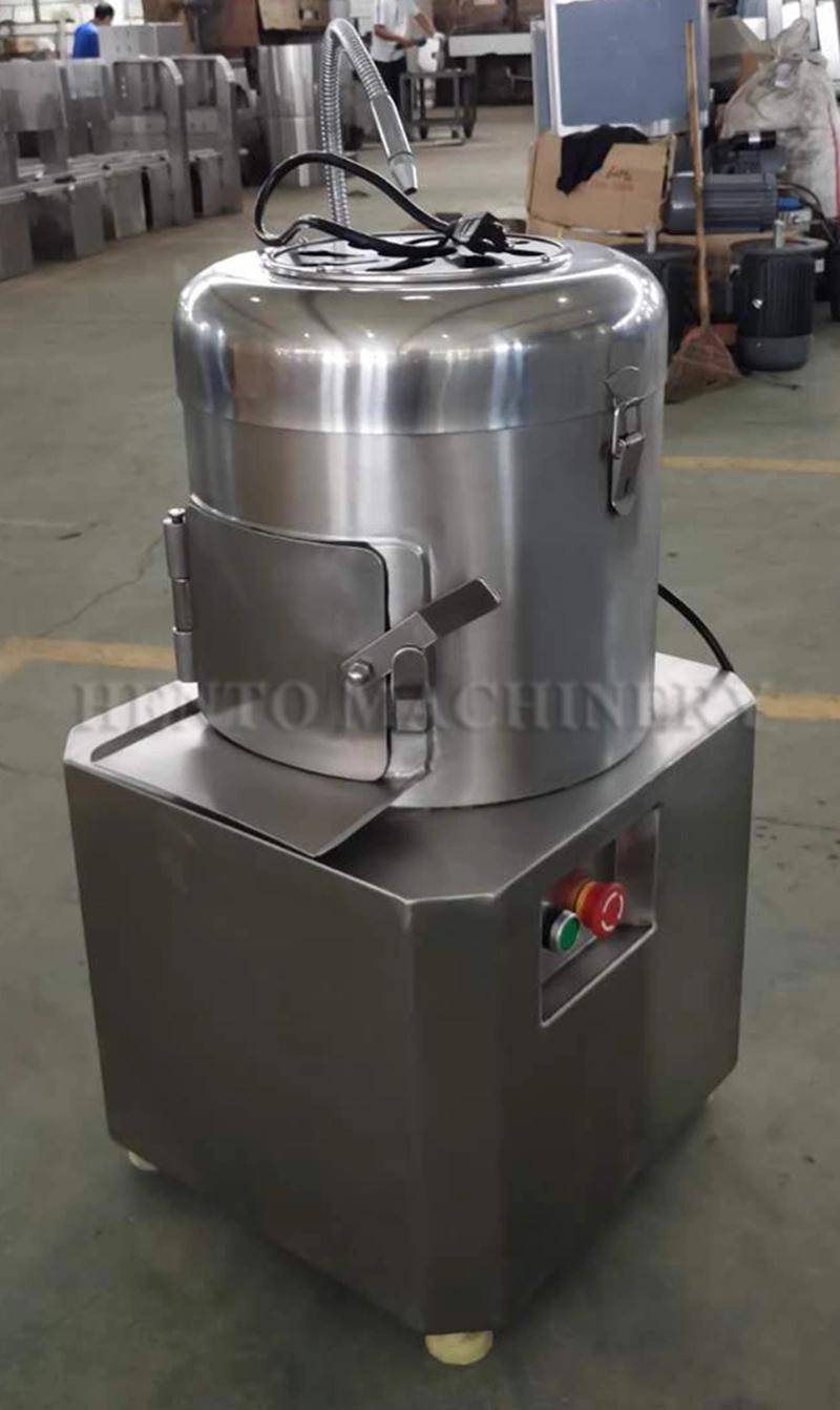 Small Commercial Stainless Steel Ginger Carrot Potato Washing Peeling Machine