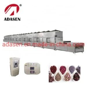 Support Customized Tunnel Type Large-Scale Flower Tea Microwave Drying and Fixing Machine