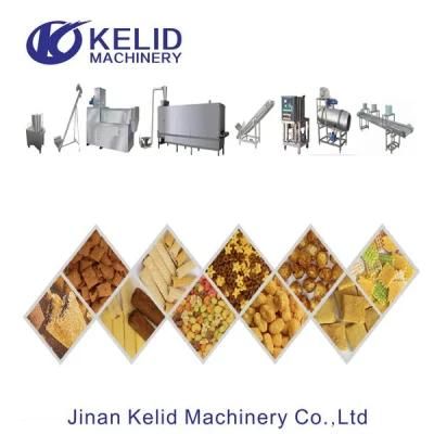 Single Screw Extruder Fried Pellet Chips Snack Food Making Machine