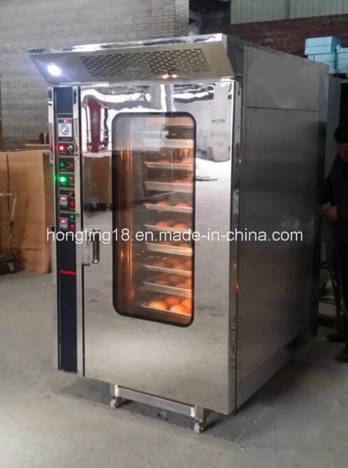 2016 New Design 12 Trays Full Stainless Steel Hot Air Convection Rack Oven with Trolley