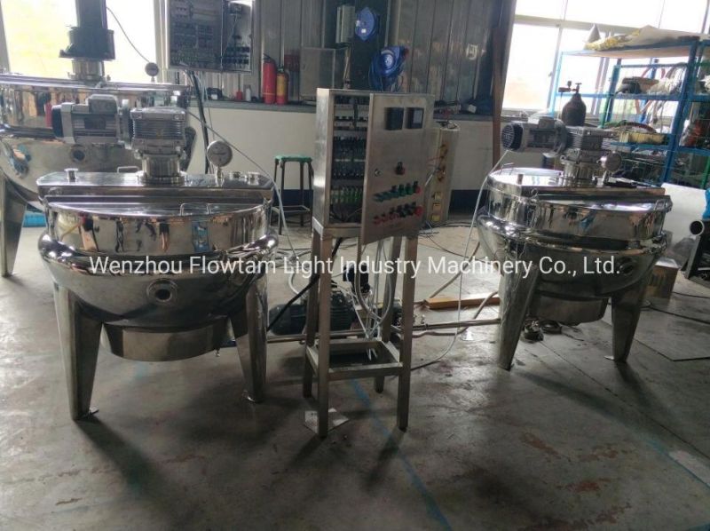 Vertical Stainless Steel Jacketed Kettle for Food Processing