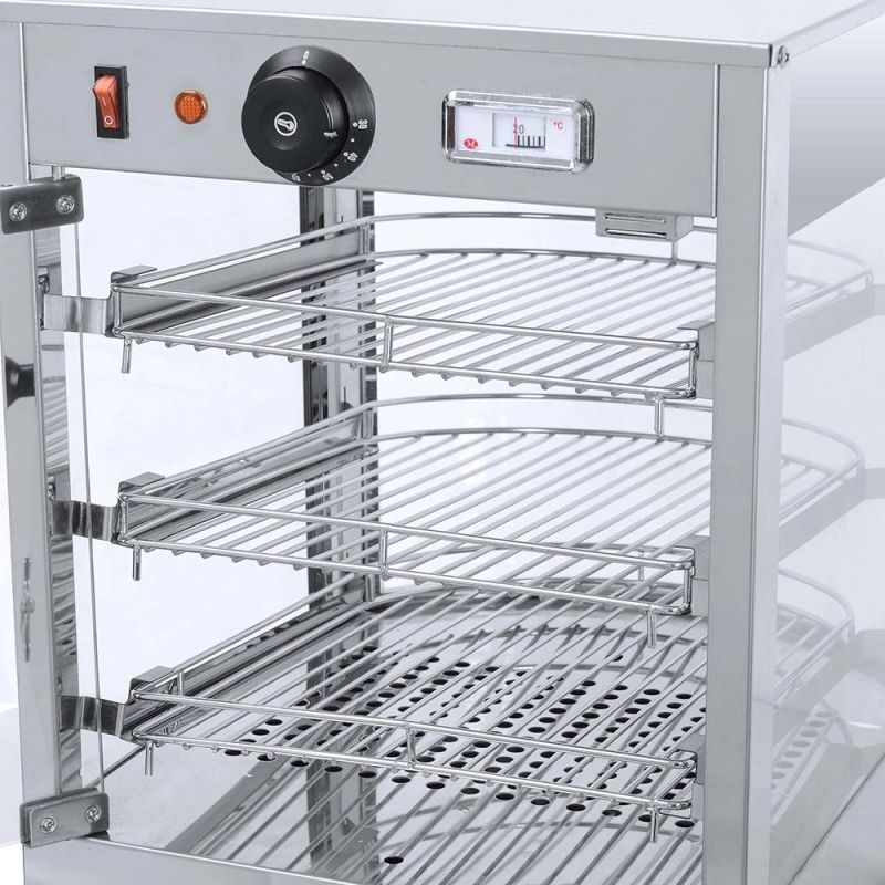 Food Warmer Showcase Fresh Fish Cake Warmer Machine Food Display Pie Warmer
