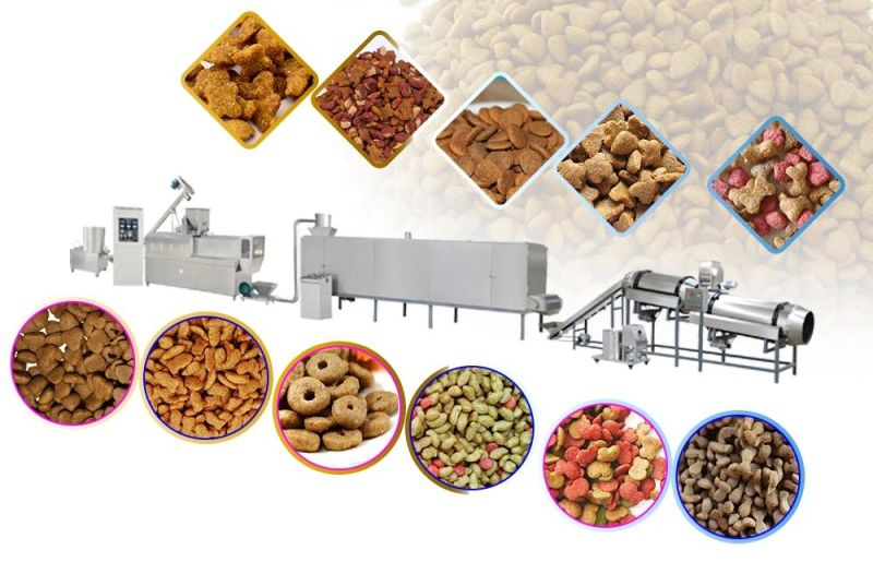 Floating Fish Feed Pellet Pet Food Extrusion Extruder Machine in China Factory