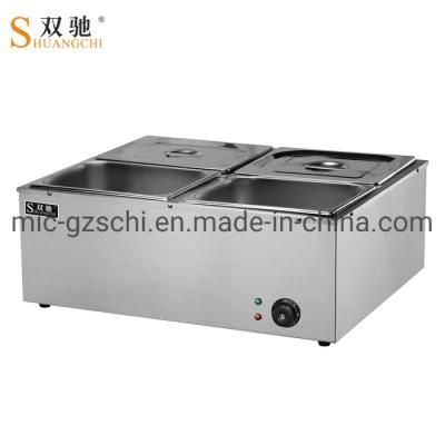 Electric Bain Marie with 4 Pots Commercial Using Hot Sale