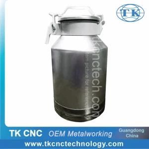 CNC Spinning Aluminium Metal Bucket Dairy Farm, Food, Chemical Industry Milk Tank