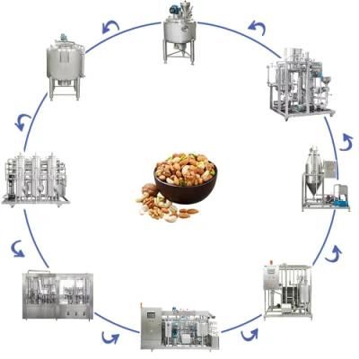 Almond Milk Processing Machine Aluminum Foil Bottle Milk Production Line Turnkey Project