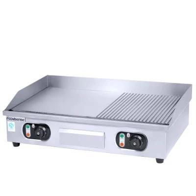 Counter Top Stainless Steel 4.4-Kw Electric Griddle for Commercial Kitchen