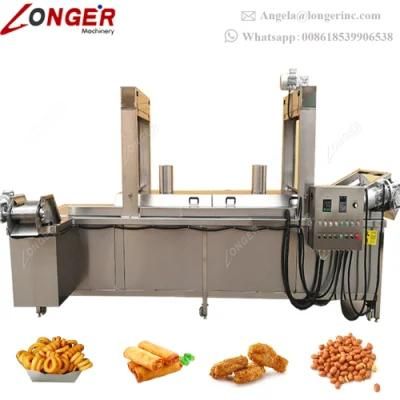 Professional Automatic Industrial Fryer Plantain Chips Frying Machine