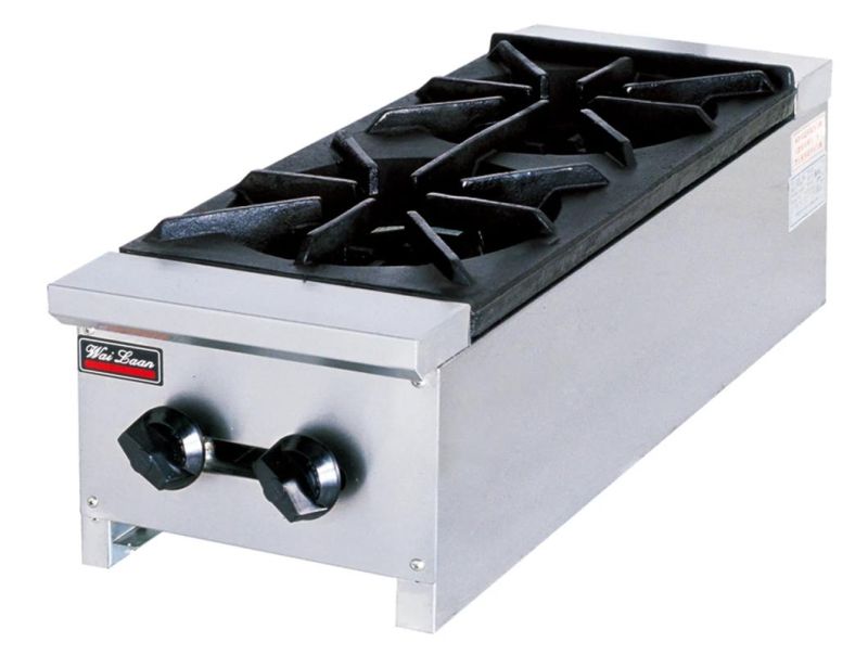 Cuntertop Gas Stove 2 Burners Ooker Range for Restaurant Kitchen Equipment