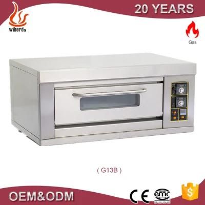 Commercial Stainless Steel Single Layer 2 Trays Comercial Baking Deck Gas Oven