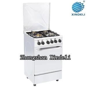 White Painting Gas Range Oven with Brass Burnercap