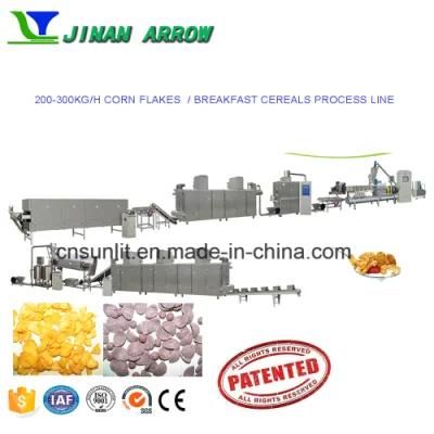 Corn Flakes Breakfast Cereals Processing Line Corn Flakes Process Machines