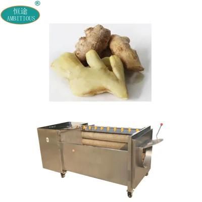 Nylon Brush Peeling Machine Ginger Washing and Peeling Machine