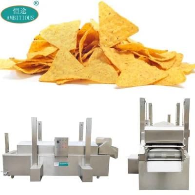 Automatic Commercial Corn Tortilla Chips Conveyor Fryer Machine