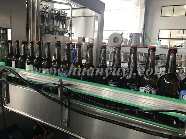 Automatic 4000bph Beer Bottle Filling Machine/Beer Filler with Crown Cap