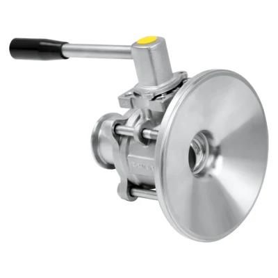 Us 3A Hygienic Tank Bottom Ball Valve with Handle