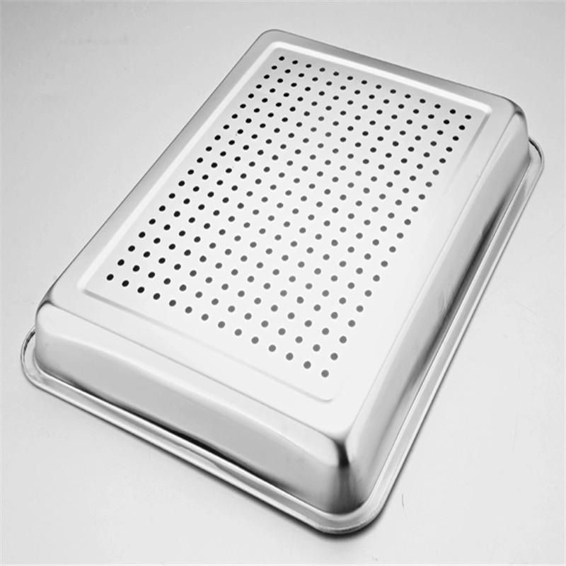 Baking Tray Perforated Baking Sheet Flat Tray Aluminum Baking Pans/Bun Baking Tray