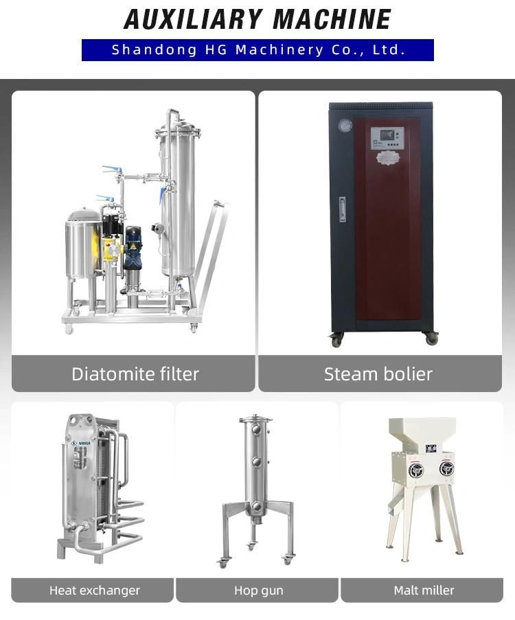 Complete 1000 Litre 2000L Brewhouse Brewery Beer Making Machine Industrial Brewing Equipment