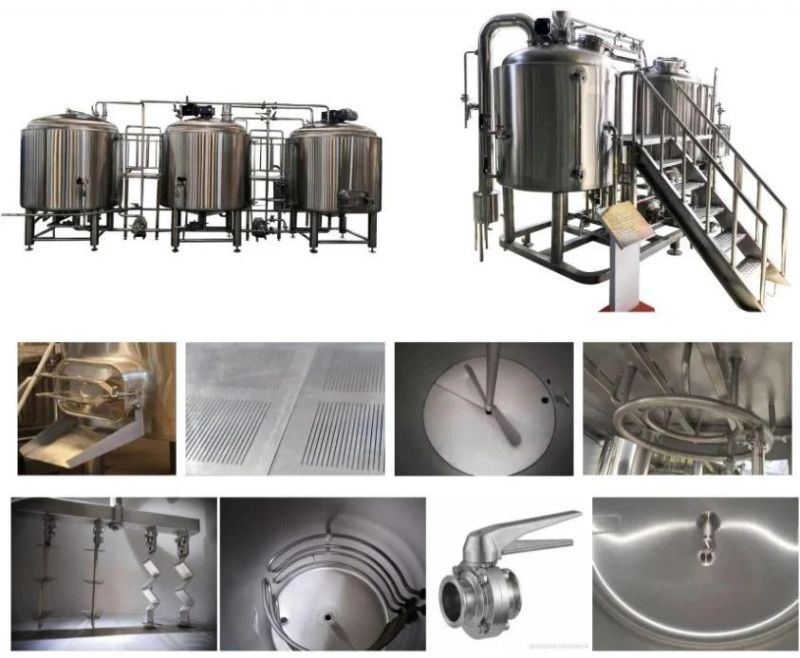Cassman Commercial 3000L 5000L Brewing System Beer Brewery for Turnkey Factory