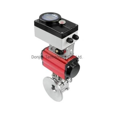 Us 3A Donjoy Sanitary Tnak Bottom Ball Valve with Positioner