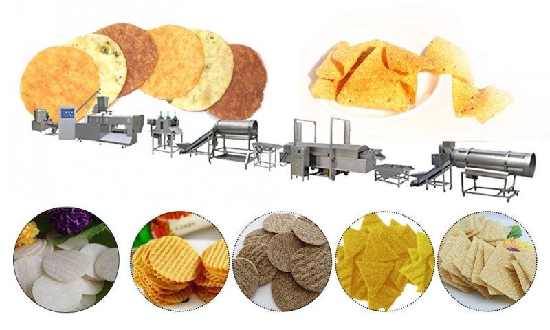 50-60 Kg/H Corn Chips Plant Doritos Tortilla Chips Making Machine for Sale Machines to Make Corn Chips