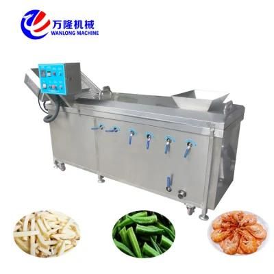 Automatic Vegetable Salad Production Line Broccoli Flower Washing Blanching Pre-Cooking ...