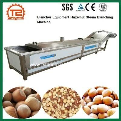 Food Processing Blancher Equipment Hazelnut Steam Blanching Machine