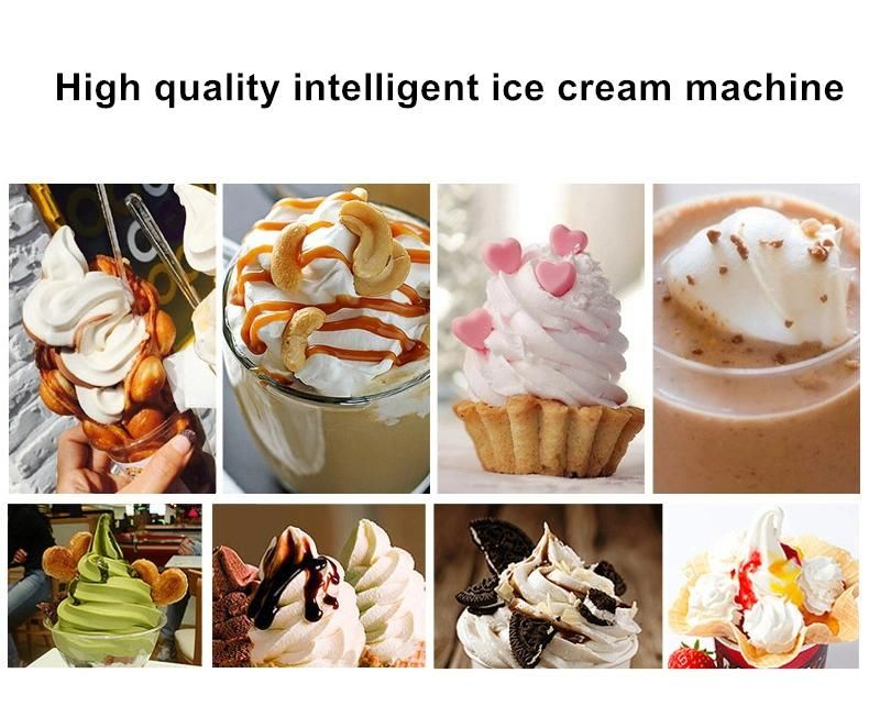 Automatic 3 Flavors Soft Ice Cream Machine Commercial Vertical Turkish Ice Cream Roll Maker Yogurt Making Vending Machine