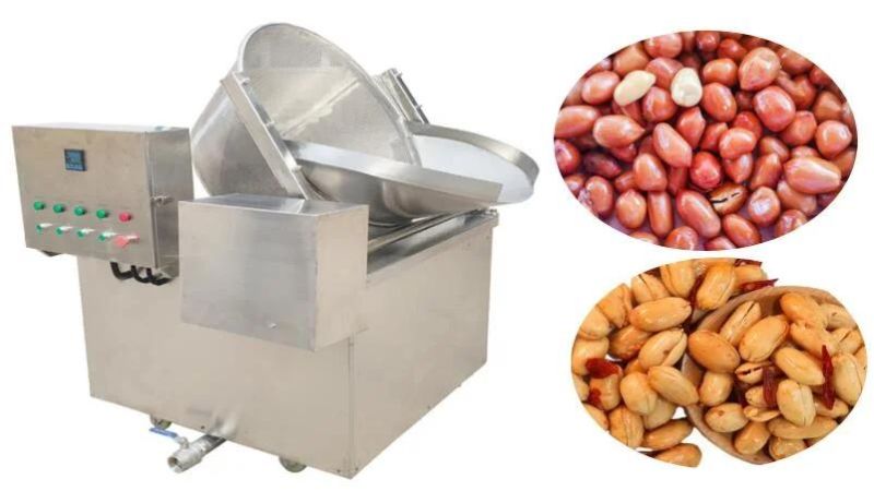 Batch Type Fryer Batch Nuts Frying Machine