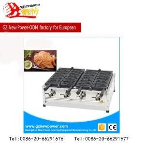 12PCS Gas Taiyaki Maker Catering Equipment Waffle Machine with Factory Price