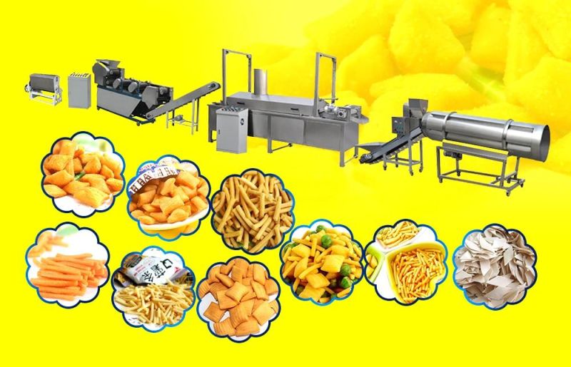 Commerical New Condition Fried Wheat Flour Snack Machine Fry Wheat Corn Flour Pellet 3D Snacks Machine with Good Quality