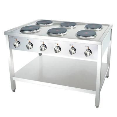 Eh787-6A Electric Range with 6 Hot Plate Commercial Kitchen Equipment