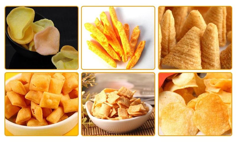 High Quality Gas Electric Automatic Snack Pellet Chips Frying Machine Conveyor Belt Continuous Fryer Machine for Sale