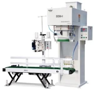 Rice Flour Packing Machine with Conveyor and Sewing Machine