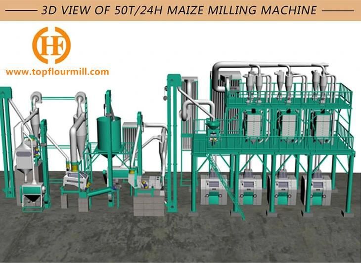 Hot Sale 50t Maize Flour Milling Machine
