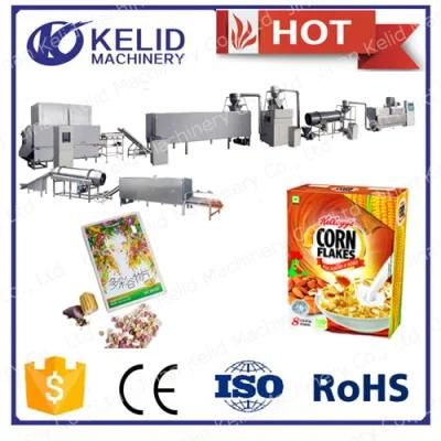 High Efficiency High Quality Cereal Corn Flakes Machinery