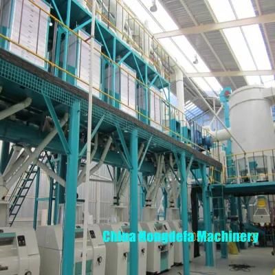 Hongdefa 150t Per 24h Maize Flour Milling Machine in Africa