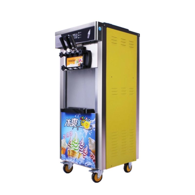 2021 New Commercial Three 3 Flavor Street Stand Soft Ice Cream Making Machine Soft Serve Price in Pakistan Icecream Maker