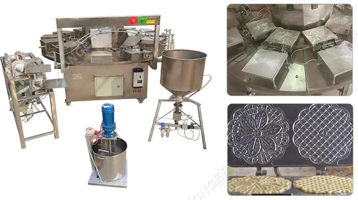 Commercial Sugar Waffle Ice Cream Cone Making Machine