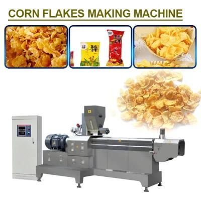 Automatic Corn Flakes Rice Crispy Extruder Machine/Cereal Choco Rice Crispies Extruder ...