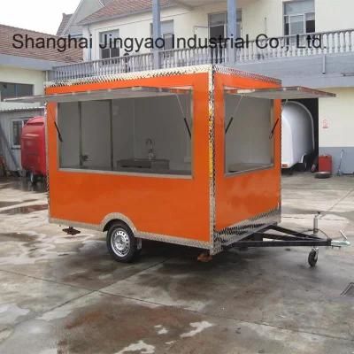 Outdoor Mobile Hot Dog Fast Food Truck Food Trailers United States Standards Food Vending ...