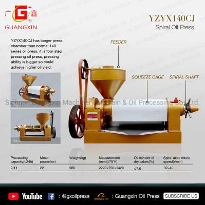 Screw Press Oil Machinery Sesame Flax Seed Peanut Oil Press on Line Sales