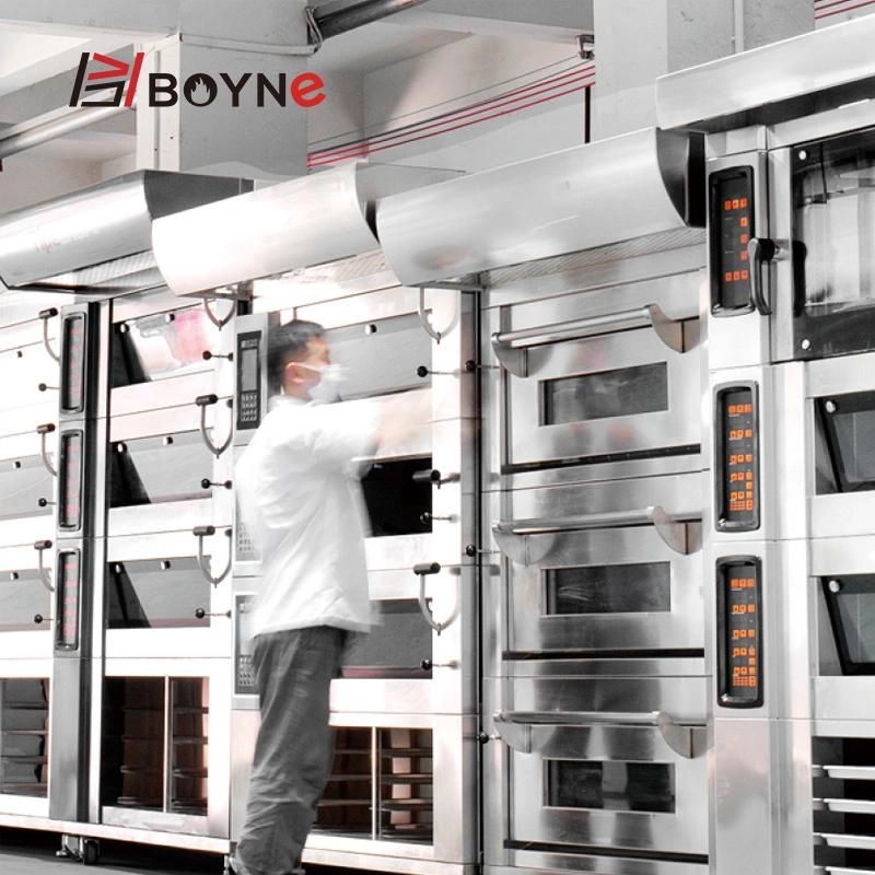Three Deck Nine Trays and 8 Trays Cabinet Bakery Oven
