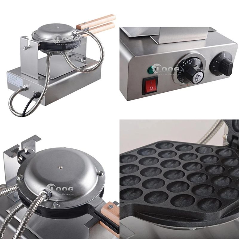 Commercial Catering Equipment Nonstick Egg Bubble Cake Baking Pan Eggettes Puff Maker Stainless Steel Downtown Bubble Waffle Maker