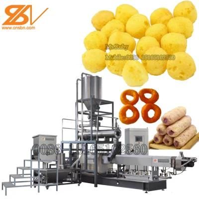 Fully Automatic Puff Snack Making Machine Extruder Machine with PLC Control