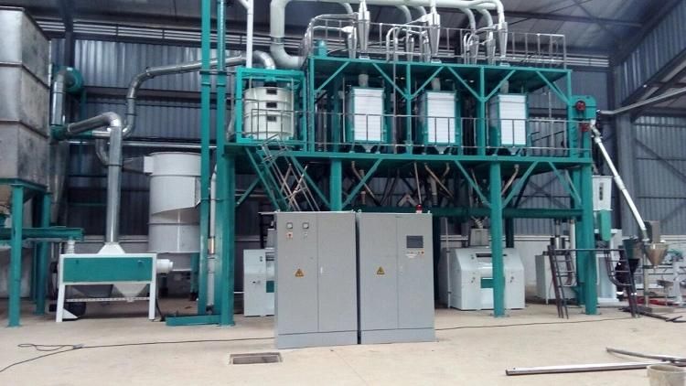 Commercial Maize Milling Mill for Super White Maize Flour Meal in Zambia
