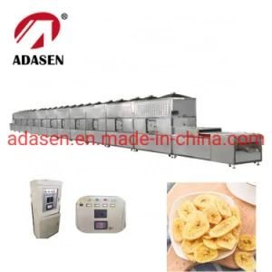 Professional Dried Banana Dried Fruit Microwave Drying Baking and Puffing Machine for ...